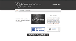 Desktop Screenshot of capertonschapel.org